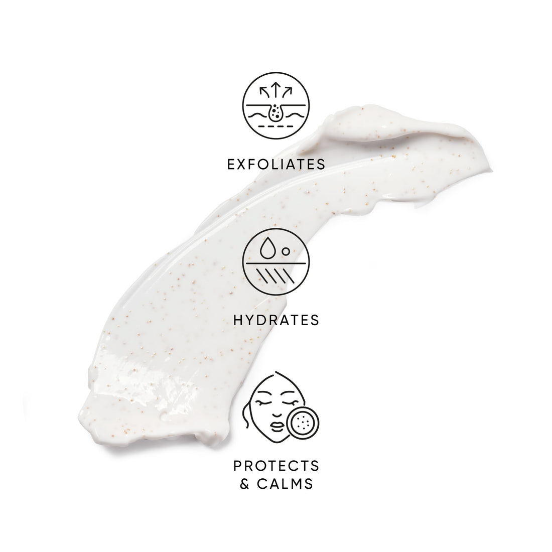 Mandel-Gesichtspeeling