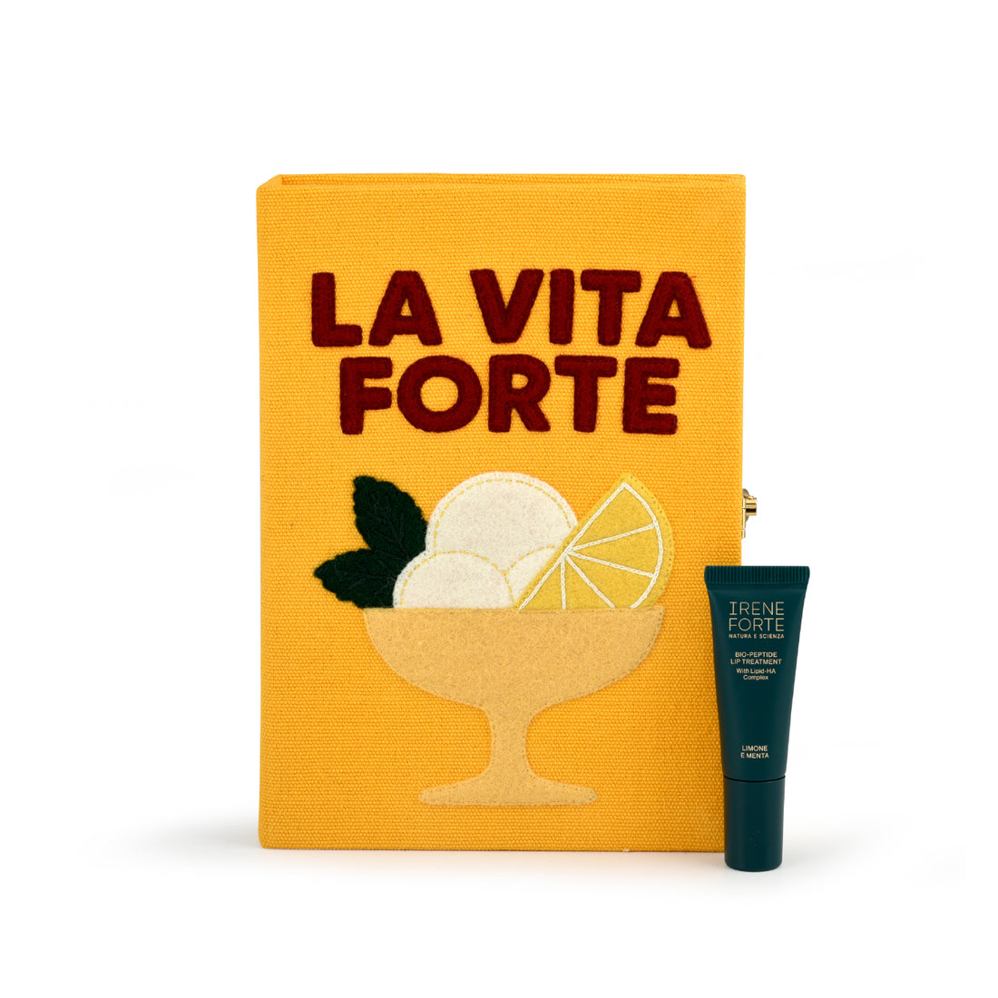 “La Vita Forte” Olympia Le-Tan Clutch &amp; Bio-Peptide Lip Treatment